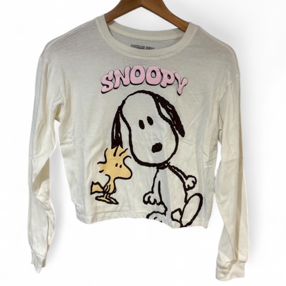 Hybrid Apparel Other - Peanuts Snoopy Woodstock Long Sleeve Graphic Tee Girl's XL (14/16) White